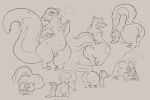 all_fours anthro ass_up badger balls big_butt butt cheek_tuft claws eyes_closed facial_tuft femboy fur genitals gesture heart_symbol hi_res hybrid knock-kneed looking_at_viewer male mammal mephitid monochrome multiple_poses mustelid musteline navel open_mouth penis pinnip_(pinnipip) pinnipip pose raised_tail skunk slightly_chubby slightly_chubby_anthro slightly_chubby_male small_penis solo stretching tail tuft waving waving_at_viewer whisker_spots