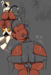 2026 after_anal after_oral after_rimming ambiguous_penetration animal_humanoid anus arc_system_works balls bent_over big_butt black_tail blazblue blush blush_lines bodily_fluids bottomless bottomless_female bottomless_humanoid braided_hair brown_anus brown_body brown_skin brown_vulva butt butt_grab cat_humanoid clothed clothing dark_body dark_skin darkened_anus digital_media_(artwork) dipstick_tail duo erection exclamation_point felid felid_humanoid feline feline_humanoid female female_humanoid female_penetrated from_behind_position genitals glans glistening glistening_balls glistening_butt glistening_genitalia glistening_penis glistening_thighs grey_background grin hair hand_on_butt hi_res hoodie huge_butt human human_on_humanoid human_penetrating human_penetrating_humanoid humanoid humanoid_genitalia humanoid_penetrated humanoid_penis humanoid_vulva interspecies kaka_(blazblue) larger_female larger_humanoid larger_penetrated looking_back male male/female male_human male_penetrating male_penetrating_female mammal mammal_humanoid markings penetration penile penile_penetration penis plap question_mark rear_view red_eyes ribznsfw saliva saliva_string sex shadow_face sharp_teeth simple_background sitting size_difference smaller_human smaller_male smile sweat sweaty_butt sweaty_legs sweaty_thighs tail tail_markings tan_clothing tan_hair tan_hoodie tan_tail_tip tan_topwear taokaka teeth text throb tongue tongue_out topwear vein veiny_penis vulva white_text
