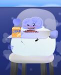 absurd_res animate_inanimate battle_for_dream_island big_diaper blushing_at_viewer cereal challenge diaper diaper_fetish dire_animate_inanimate food hi_res high_chair inanimate_object nonbinary_(lore) object_shows remake softybnuny solo winner_(bfdi)
