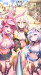  6+boys 6+girls absurdres alternate_costume animal_ears ashveil_(honkai:_star_rail) ass aventurine_(honkai:_star_rail) baseball_bat beach bikini black_bikini black_jacket black_skirt blade_(honkai:_star_rail) blue_eyes blue_jacket breasts character_request chimera_(honkai:_star_rail) chinese_commentary commentary_request concert crop_top denim denim_shorts dual_persona evanescia_(honkai:_star_rail) fox_ears fox_girl fugue_(honkai:_star_rail) gilgamesh_(fate) gilgamesh_(honkai:_star_rail)_(fate) goggles goggles_on_head grey_hair hat highres himeko_(honkai:_star_rail) himeko_(nova)_(honkai:_star_rail) holding holding_baseball_bat honkai:_star_rail honkai_(series) jacket kafka_(honkai:_star_rail) kuchiba_(honkai:_star_rail) large_breasts looking_at_viewer lying march_7th_(honkai:_star_rail) midriff miniskirt multiple_boys multiple_girls navel nihilux_(honkai:_star_rail) on_back on_stomach outdoors pearl_(honkai:_star_rail) pink_bikini pink_hair robin_(honkai:_star_rail) royboy selfie_stick shorts silver_wolf_(honkai:_star_rail) skirt small_breasts sparkle_(honkai:_star_rail) sparxie_(honkai:_star_rail) stelle_(honkai:_star_rail) sunday_(honkai:_star_rail) swimsuit tingyun_(honkai:_star_rail) tohsaka_rin tohsaka_rin_(honkai:_star_rail) trailblazer_(honkai:_star_rail) v welt_yang white_hat yao_guang_(honkai:_star_rail) yellow_eyes 