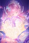  1girl absurdres aglaea_(honkai:_star_rail) anaxa_(honkai:_star_rail) bridal_veil castorice_(honkai:_star_rail) cerydra_(honkai:_star_rail) chrysos_heirs_(honkai:_star_rail) cipher_(honkai:_star_rail) commentary_request cyrene_(demiurge)_(honkai:_star_rail) cyrene_(honkai:_star_rail) dan_heng_(honkai:_star_rail) dan_heng_(permansor_terrae)_(honkai:_star_rail) earrings evernight_(honkai:_star_rail) flower hair_flower hair_ornament halo highres holding holding_orb honkai:_star_rail honkai_(series) hyacine_(honkai:_star_rail) hysilens_(honkai:_star_rail) jewelry long_hair march_7th_(honkai:_star_rail) mydei_(honkai:_star_rail) orb phainon_(honkai:_star_rail) phainon_(khaslana)_(honkai:_star_rail) pink_hair planet_earrings pointy_ears purple_eyes ring tribbie_(honkai:_star_rail) veil very_long_hair yusin 