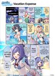  +++ 4girls :d ;d ? absurdres ahoge amber_(ease_into_an_unhurried_summer)_(stella_sora) amber_(stella_sora) banknote beach beach_umbrella bikini black_hair blonde_hair blue_eyes blue_sky breasts cleavage closed_eyes cloud commentary copyright_notice curry curry_rice english_commentary english_text eyewear_on_head female_tyrant_(stella_sora) flower food fruit grey_hair hair_flower hair_ornament heart heart-shaped_eyewear highres holding_hands iris_(stella_sora) iris_(swimsuit)_(stella_sora) long_hair money monolith_(stella_sora) multiple_girls musical_note navel notice_lines noya_(lingering_sunlight)_(stella_sora) noya_(stella_sora) ocean official_alternate_costume official_art one_eye_closed outdoors price purple_hair red_eyes rice second-party_source shaved_ice sideboob sky smile spoken_character spoon stella_sora swim_ring swimsuit tyrant_(stella_sora) umbrella watermelon yellow_eyes yuki_shiro 
