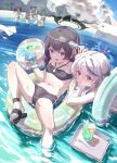  6+girls absurdres ball bare_shoulders beachball bikini bird black_bikini black_coat black_hair blue_archive blush braid breasts brown_hair butterfly_hair_ornament coat commentary_request grey_eyes grey_hair hair_ornament halo highres kisaki_(blue_archive) kisaki_(swimsuit)_(blue_archive) kokona_(blue_archive) kokona_(swimsuit)_(blue_archive) large_breasts long_hair long_sleeves looking_at_viewer missing_halo multiple_girls nagomi_(blue_archive) off_shoulder ponytail seagull shun_(blue_archive) shun_(small)_(blue_archive) shun_(small)_(swimsuit)_(blue_archive) sidelocks small_breasts suiko_(blue_archive) sunglasses swimsuit user_tjtd8743 yellow_bikini youko_(blue_archive) 