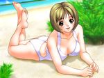  1girl barefoot girl_friends joy_ride sakai_yuki solo swimsuit 