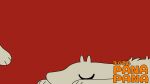  2others 87sukiyaki animated animated_gif annoyed creature extra_eyes highres multiple_others no_humans original poking shapeshifter_(creature) sharp_teeth spot_color swatting teeth waking_up 