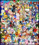  6+boys 6+girls absolutely_everyone absurdres adventure_time alex_(minecraft) alph_(pikmin) amamiya_ren angel animal_crossing archie_(comic) arms_(game) banana banjo-kazooie banjo_(banjo-kazooie) baseball_cap bayonetta bayonetta_(series) beavis_and_butt-head ben_10 bird black_hair blue_pikmin blue_tunic boat bob's_burgers bowser bowser_jr. box brother_and_sister butch_hartman_(style) captain_falcon cardboard_box cartoonized castlevania_(series) champion's_tunic_(zelda) charizard charles_schulz_(style) chrom_(fire_emblem) cloud_strife commentary crayon_shin-chan crossover danny_phantom dark_pit dark_samus diddy_kong digimon disney_princess dixie_kong doc_louis dog_(duck_hunt) donkey_kong donkey_kong_(series) donkey_kong_country_2 dora_the_explorer dr._mario dr._mario_(game) dragon dragon_ball dragon_quest dragon_quest_iii dragon_quest_iv dragon_quest_viii dragon_quest_xi duck_(duck_hunt) duck_hunt ed_edd_n_eddy english_commentary eternalflamebry everyone f-zero falco_lombardi family_computer_robot family_guy fatal_fury father_and_child father_and_son female_byleth_(fire_emblem) female_robin_(fire_emblem) final_fantasy final_fantasy_vii final_fantasy_vii:_advent_children fire_emblem fire_emblem:_the_binding_blade fire_emblem:_three_houses fire_emblem_awakening fire_emblem_fates food foster's_home_for_imaginary_friends fox_mccloud fruit game_&amp;_watch ganondorf gerudo gravity_falls greninja grid_teeth hat hedgehog_boy hero_(dq11) hero_(dq3) hero_(dq4) hero_(dq8) highres holding holding_instrument holding_lyre holding_shield holding_sword holding_weapon hylian_shield ice_climber iggy_koopa ike_(fire_emblem) incineroar inkling inkling_girl inkling_player_character instrument isabelle_(animal_crossing) ivysaur jigglypuff john_(splatoon) joker_(persona_5) kaori_(splatoon) kazooie_(banjo-kazooie) ken_masters keyblade kid_icarus kid_icarus_uprising king_dedede king_k._rool kingdom_hearts kingdom_hearts_i kingdom_key kirby kirby_(series) koopa_clown_car koopalings larry_koopa leaf_(pokemon) lemmy_koopa link little_mac lizard lucario lucas_(mother_3) lucina_(fire_emblem) ludwig_von_koopa luigi luigi's_mansion luma_(mario) lyre male_corrin_(fire_emblem) male_robin_(fire_emblem) mario mario_(series) marth_(fire_emblem) masamune_(ff7) master_sword masters_of_the_universe matt_groening_(style) mega_man_(character) mega_man_(classic) mega_man_(series) meta_knight metal_gear_(series) metal_gear_solid metroid metroid_prime_3:_corruption mewtwo min_min_(arms) minecraft mishima_kazuya monkey monster_hunter_(character) monster_hunter_(series) morton_koopa_jr. mother_(series) mother_2 mother_3 mr._game_&amp;_watch multiple_boys multiple_crossover multiple_girls multiple_style_parody my_little_pony my_little_pony:_friendship_is_magic mythra_(xenoblade) nana_(ice_climber) ness_(mother_2) olimar pac-man pac-man_(game) palutena panty_&amp;_stocking_with_garterbelt panty_&amp;_stocking_with_garterbelt_(style) parent_and_child parody parody_request peanuts_(comic) pendleton_ward_(style) penguin persona persona_5 pichu pikachu pikmin_(creature) pikmin_(series) pill pinkie_pie piranha_plant pit_(kid_icarus) pokemon pokemon_(creature) pokemon_firered_and_leafgreen popo_(ice_climber) powerpuff_girls powerpuff_girls_(style) princess_daisy princess_peach princess_zelda punch-out!! pyra_(xenoblade) red_(pokemon) red_pikmin regular_show richter_belmont rick_and_morty ridley rocko's_modern_life rosalina roto_(dq3) roy_(fire_emblem) roy_koopa rubber_hose_(style) ryu_(street_fighter) samus_aran sephiroth seth_macfarlane_(style) sheik shield shulk_(xenoblade) siblings simon_belmont solid_snake sonic_(series) sonic_the_hedgehog sora_(kingdom_hearts) south_park south_park_(style) splatoon_(series) splatoon_1 spy_vs_spy squirtle squirtle_squad star_fox star_vs_the_forces_of_evil steve_(minecraft) steven_universe street_fighter style_parody sunglasses super_smash_bros. sword tekken terry_bogard the_fairly_oddparents the_jetsons the_king_of_red_lions the_legend_of_zelda the_legend_of_zelda:_breath_of_the_wild the_legend_of_zelda:_ocarina_of_time the_legend_of_zelda:_the_wind_waker the_simpsons toad_(mario) toon_(style) toon_link triforce tunic usui_yoshito_(style) villager_(animal_crossing) walt_disney_(style) waluigi wario warioware watercraft weapon wendy_o._koopa wii_fit wii_fit_trainer_(female) wii_fit_trainer_(male) wind_waker_(object) winnie_the_pooh wolf_o'donnell xenoblade_chronicles_(series) xenoblade_chronicles_1 yoshi young_link zero_suit 