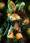  1girl blonde_hair breasts large_breasts monster ninja_gaiden rachel rachel_(ninja_gaiden) rgbabes 