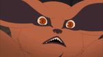  animated animated_gif crying fangs fox kurama_(naruto) kyuubi_(naruto) lowres naruto nine_tails no_humans red_eyes slit_pupils tail tails tears 