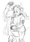  2girls 715piro_gon absurdres artist_name asticassia_school_uniform closed_mouth commentary greyscale gundam gundam_suisei_no_majo hairband heart highres hug long_hair miorine_rembran monochrome multiple_girls ponytail school_uniform shorts smile spacesuit speech_bubble spoken_heart suletta_mercury thick_eyebrows twitter_username watermark yuri 