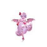  1girl artist_request back_bow bat_wings blue_hair bow closed_mouth collared_shirt embodiment_of_scarlet_devil frilled_shirt_collar frilled_skirt frills full_body game_asset hat hat_ribbon highres looking_at_viewer medium_hair mob_cap non-web_source official_art pink_hat pink_shirt pink_skirt puffy_short_sleeves puffy_sleeves red_bow red_eyes remilia_scarlet ribbon self-datamine shirt short_sleeves simple_background single_wrist_cuff skirt skirt_set smile solo touhou touhou_gensou_eclipse transparent_background wings wrist_cuffs zun_pose 