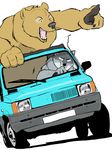  bear canine car chubby drive size_difference ukabor 