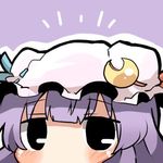  bad_id bad_twitter_id black_eyes blush hat long_hair lowres patchouli_knowledge purple_hair rebecca_(keinelove) touhou 