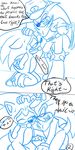  ? ball_gag blush bound chest_tuft domination english_text fur gag gay hedgehog kneeling male mammal redfirestar sega silver_the_hedgehog sonic_(series) sonic_the_hedgehog sweat text tuft unhappy whip 