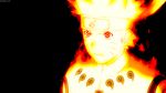  1boy animated animated_gif black_background blonde_hair facial_mark fire flames forehead_protector headband lowres male male_focus naruto ninja short_hair uzumaki_naruto uzumaki_naruto_(kyuubi_chakra_mode) 