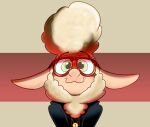 2025 anthro bell bell_necklace black_clothing black_eyebrows black_shirt black_topwear blue_clothing blue_jacket blue_topwear bovid brown_eyewear brown_glasses bust_portrait caprine clothed clothed_anthro clothed_female clothing colored cookieboy011 dawn_bellwether digital_drawing_(artwork) digital_media_(artwork) disney english_description eyebrow_through_hair eyebrows eyelashes eyewear female female_anthro front_view fur glasses green_eyes grey_background hair happy jacket light lighting looking_at_viewer mammal medium_hair multicolored_body open_clothing open_jacket open_topwear portrait pupils shaded sheep shirt simple_background smile smiling_at_viewer solo tan_body tan_ears tan_skin topwear translucent translucent_hair two_tone_body white_body white_fur white_sclera wool_(fur) zootopia