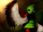  4:3 avian beak female green_eyes hi_res looking_at_viewer nintendo plantpenetrator pok&#233;mon pok&eacute;mon video_games wallpaper wide_hips xatu 