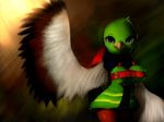  4:3 avian beak female green_eyes natu nintendo plantpenetrator pok&#233;mon pok&eacute;mon video_games wallpaper wide_hips xatu 