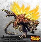  colossal_kaiju_combat giant_monster kaiju_samurai kaijuu monster sunstone_games taligon 