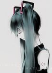  aqua_hair closed_eyes detached_sleeves hakoda_eko hatsune_miku long_hair solo twintails vocaloid 