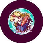  blonde_hair cup horn hoshiguma_yuugi long_hair oni red_eyes sakazuki solo tdk touhou 