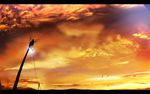  bad_pixiv_id cloud copyright_request letterboxed no_humans power_lines ryouma_(galley) scenery sky sunset 