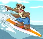  cinos_ruddertail male mammal mustelid nanook123 otter surfing 