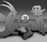  &lt;3 ambiguous_gender anthro ben_the_dragon ben_the_dragon_(character) claws clothing collar dragon flygon foot_fetish grey_hair greyscale hair hindpaw ily_nagae micro monochrome nintendo paws pok&#233;mon pok&eacute;mon size_difference smile toe_claws video_games wings 