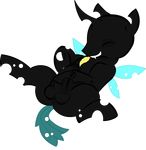  aroused balls butt changeling equine erection feather grammarshinehyena horn humanoid_penis male mammal masturbation my_little_pony penis sundae_(original_character) tickling uncut wings 