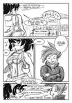  anthro big_breasts black_and_white breasts canine clothing comic english_text female greyscale human hybrid male mammal monochrome nintendo pok&#233;ball pok&#233;mon pok&eacute;ball pok&eacute;mon rodent s&#039;zira s'zira s-nina squirrel text under_boob video_games wolf 