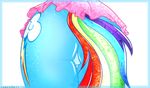  absurd_res alpha_channel border butt cutie_mark equine female feral friendship_is_magic hair hi_res horse jameshalt mammal multi-colored_hair my_little_pony plain_background pony presenting presenting_hindquarters rainbow_dash_(mlp) rainbow_hair shiny solo sparkles transparent_background 