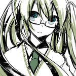  bad_id bad_pixiv_id bespectacled glasses hatsune_miku long_hair simple_background solo tamura_hiro vocaloid white_background 