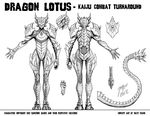  armor ass bikini_armor breasts chest_plate colossal_kaiju_combat concept_art crotch_plate dragon_lotus furry giant_monster glowing high_heels horns kaiju_samurai kaijuu monster monster_girl official_art shoulder_guards spikes sunstone_games tail thick_thighs thighs thong 