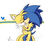  2010 blush canine duo eulipotyphlan eyes_closed french_kissing hedgehog kissing low_res male male/male mammal miles_prower nude open_mouth silly silly_(artist) simple_background sonic_(series) sonic_the_hedgehog tongue tongue_out video_games 
