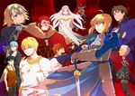  6+boys ahoge archer artoria_pendragon_(all) avenger bad_id bad_pixiv_id emiya_kiritsugu fate/apocrypha fate/hollow_ataraxia fate/stay_night fate/zero fate_(series) gilgamesh great_grail irisviel_von_einzbern jeanne_d'arc_(fate) jeanne_d'arc_(fate)_(all) komio_(do@ho) kotomine_kirei multiple_boys multiple_girls natalia_kaminski rider_(fate/zero) saber 