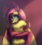  antennae anthro arthropod blue_eyes crossed_arms female fluttermoth fluttershy_(mlp) friendship_is_magic fur hair insect insectoid moth my_little_pony pink_hair raikoh-illust rosy_maple_moth shy standing wings 