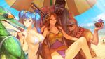  bikini cleavage erect_nipples graves instant-ip league_of_legends lee_sin leona renekton sona swimsuits wallpaper 