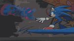  animated animated_gif board city glasses green_eyes hedgehog hoverboard looking_at_viewer no_humans sega skyboard skyscraper smile solo sonic sonic_riders sonic_the_hedgehog v 