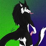  looking_back male penis sergal tongue tongue_out wuffs wuffypie zoki 