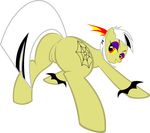  anus butt carnival_cat_(mlp) cutie_mark equine eyeshadow female feral friendship_is_magic fur hair horse long_hair looking_at_viewer looking_back makeup mammal my_little_pony open_mouth original_character plain_background pony presenting presenting_hindquarters pussy red_eyes smile solo transparent_background yellow_eyes 