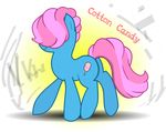  cotton_candy cutie_mark english_text equine female feral friendship_is_magic hair horse mammal my_little_pony original_character pink_hair pony smile solo text unknown_artist 