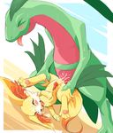  anal_penetration blush canine cum cum_in_ass cum_inside cum_on_self cum_while_penetrated duo dutch_angle eyes_closed fennec fennekin fox fur gay grovyle interspecies leaf male mammal nintendo open_mouth paws penetration penis plain_background pok&#233;mon pok&eacute;mon reptile scalie sex size_difference tokkileul tongue tongue_out unknown_artist video_games yellow_fur 