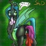  absurd_res anal anal_insertion anal_penetration anal_vore anus apple_bloom_(mlp) black_body changeling cutie_mark_crusaders_(mlp) female feral friendship_is_magic glowing glowing_eyes green_background green_eyes hair half-closed_eyes hi_res insertion my_little_pony penetration plain_background pussy queen_chrysalis_(mlp) scootaloo_(mlp) shdingo sweetie_belle_(mlp) unbirthing vorarephilia vore wings 