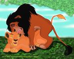  all_fours disney doggystyle eyes_closed feline female feral feral_on_feral from_behind king licking lion male mammal nala penetration royalty scar scar_(the_lion_king) sex straight teeth the_lion_king tongue 