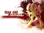  blood female fluttershy_(mlp) friendship_is_magic knive murdershy_(shed_mov) my_little_pony nightmare_fuel plain_background shed_mov white_background 