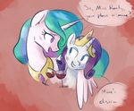  beverage blush crown equine female feral friendship_is_magic goattrain hair horn mammal my_little_pony princess_celestia_(mlp) rarity_(mlp) unicorn wine winged_unicorn wings 