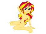  anthrofied breasts equestria_girls female flirting hair human humanized kog_smut mammal my_little_pony nipples nude pubes pussy seductive_pose sitting smile solo sunset_shimmer_(eg) two_tone_hair 
