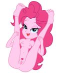  equestria_girls female flirting hair human humanized kog_smut mammal my_little_pony nipples pink_hair pinkie_pie_(eg) pussy smile solo 