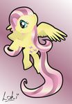  cutie_mark equine female feral fluttershy_(mlp) friendship_is_magic fur green_eyes hair hooves horse loki loki_(artist) long_hair mammal mane multi-colored_hair my_little_pony pegasus pink_hair pony solo wings yellow_fur 