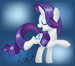  blue_eyes cutie_mark equine female feral friendship_is_magic fur hair hooves horn horse loki long_hair magic mammal mane my_little_pony open_mouth pony purple_hair rarity_(mlp) solo unicorn white_fur 