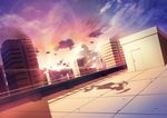  ame_no_uta building momo scenic shinigami_no_ballad sunset 